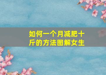 如何一个月减肥十斤的方法图解女生