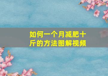 如何一个月减肥十斤的方法图解视频