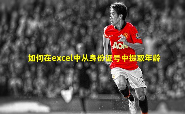 如何在excel中从身份证号中提取年龄