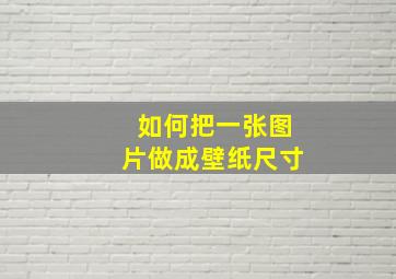 如何把一张图片做成壁纸尺寸