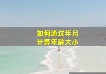 如何通过年月计算年龄大小