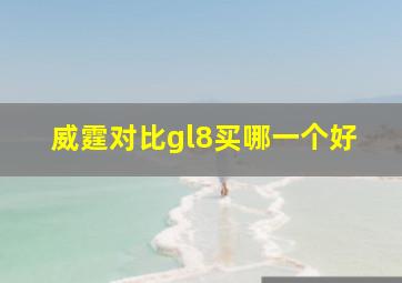 威霆对比gl8买哪一个好