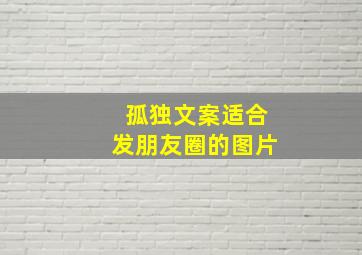 孤独文案适合发朋友圈的图片