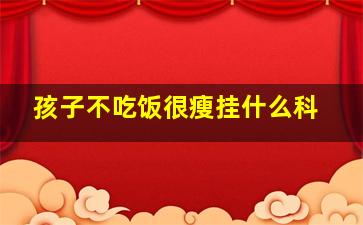 孩子不吃饭很瘦挂什么科