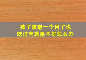 孩子咳嗽一个月了也吃过药就是不好怎么办