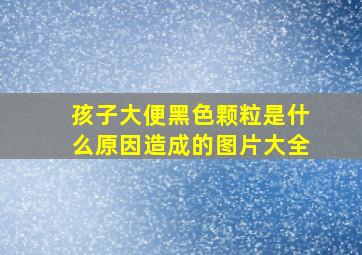 孩子大便黑色颗粒是什么原因造成的图片大全