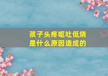 孩子头疼呕吐低烧是什么原因造成的