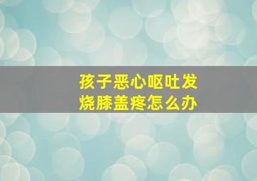 孩子恶心呕吐发烧膝盖疼怎么办