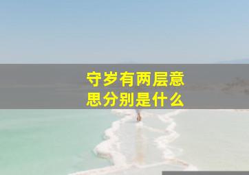 守岁有两层意思分别是什么