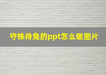 守株待兔的ppt怎么做图片