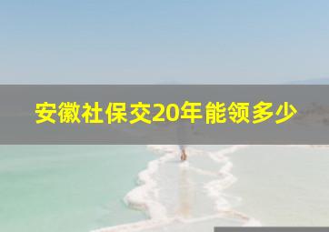 安徽社保交20年能领多少