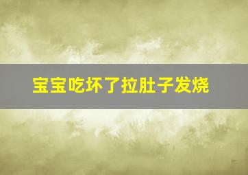 宝宝吃坏了拉肚子发烧