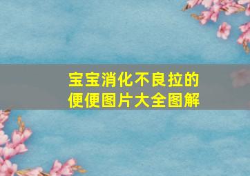 宝宝消化不良拉的便便图片大全图解