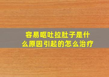 容易呕吐拉肚子是什么原因引起的怎么治疗