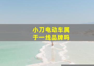 小刀电动车属于一线品牌吗