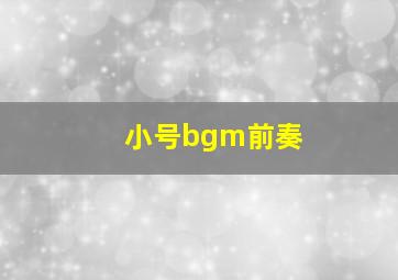 小号bgm前奏