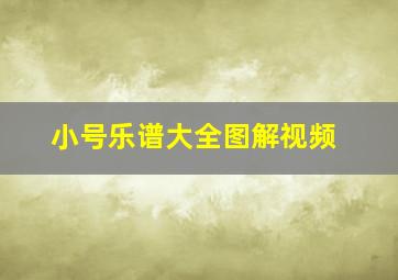 小号乐谱大全图解视频