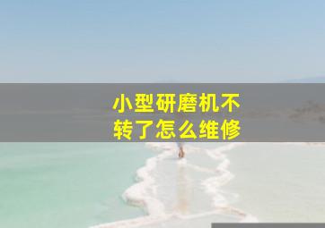 小型研磨机不转了怎么维修