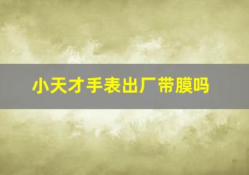 小天才手表出厂带膜吗