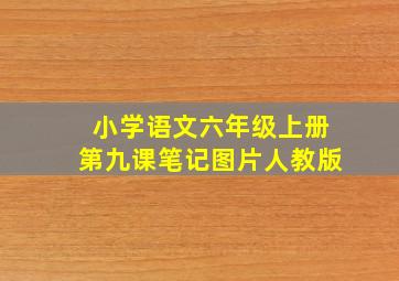 小学语文六年级上册第九课笔记图片人教版