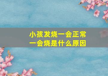 小孩发烧一会正常一会烧是什么原因