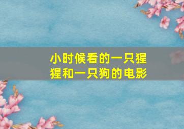 小时候看的一只猩猩和一只狗的电影