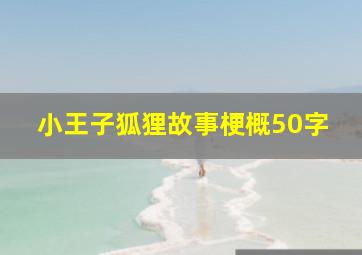 小王子狐狸故事梗概50字