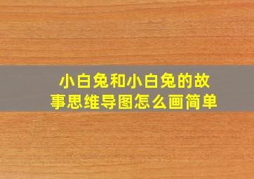 小白兔和小白兔的故事思维导图怎么画简单