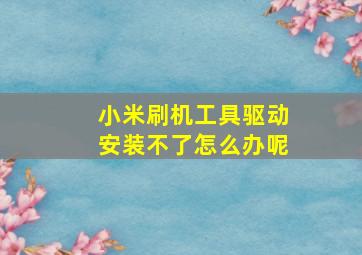 小米刷机工具驱动安装不了怎么办呢