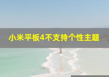 小米平板4不支持个性主题