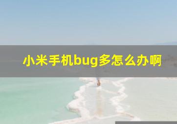 小米手机bug多怎么办啊