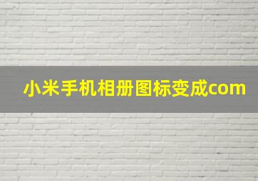 小米手机相册图标变成com