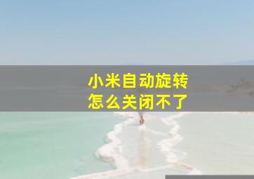 小米自动旋转怎么关闭不了