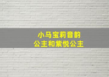 小马宝莉音韵公主和紫悦公主