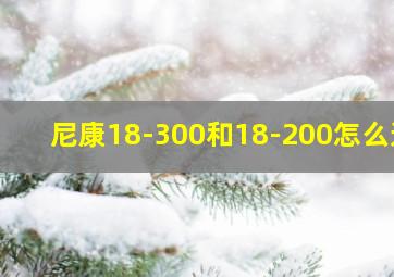 尼康18-300和18-200怎么选