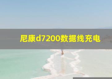 尼康d7200数据线充电