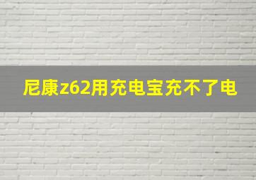 尼康z62用充电宝充不了电