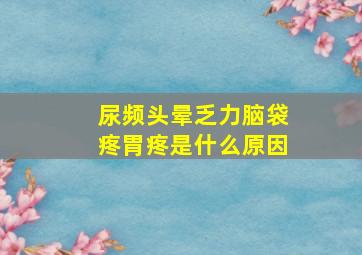 尿频头晕乏力脑袋疼胃疼是什么原因