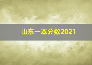 山东一本分数2021