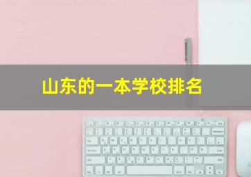 山东的一本学校排名