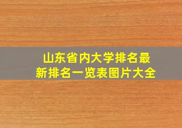 山东省内大学排名最新排名一览表图片大全