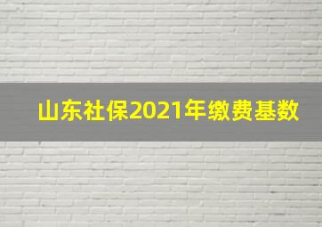 山东社保2021年缴费基数