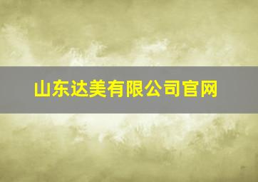 山东达美有限公司官网