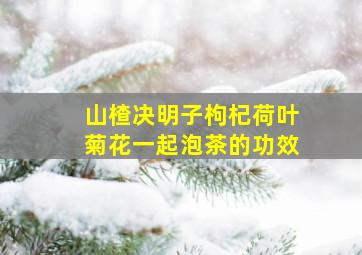 山楂决明子枸杞荷叶菊花一起泡茶的功效