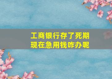 工商银行存了死期现在急用钱咋办呢