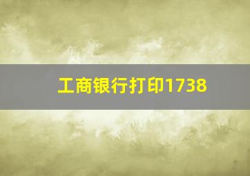 工商银行打印1738