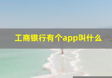 工商银行有个app叫什么