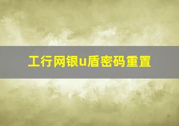 工行网银u盾密码重置