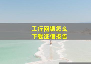 工行网银怎么下载征信报告