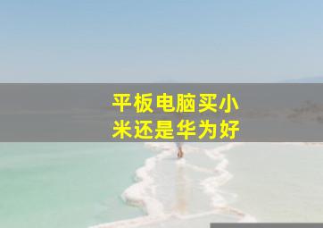 平板电脑买小米还是华为好